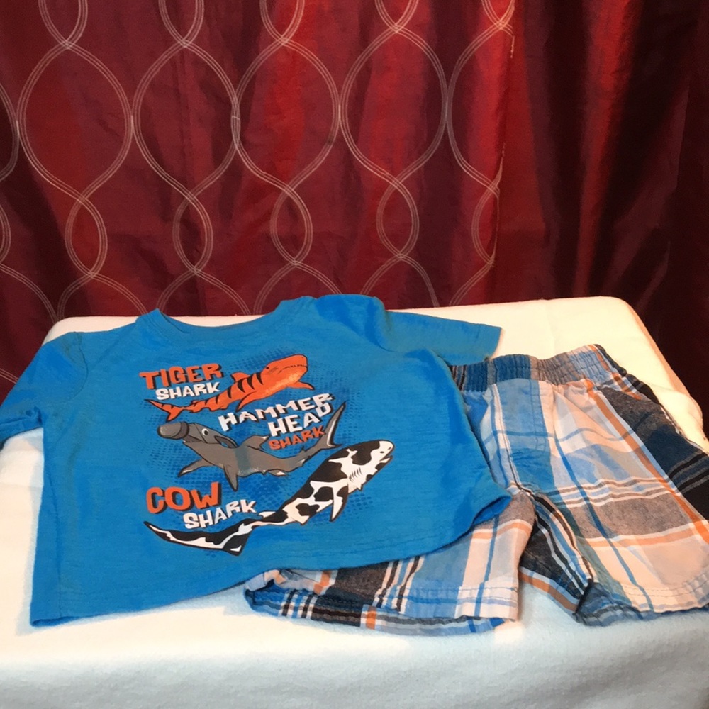 Kidgets “Shark” Shorts Set